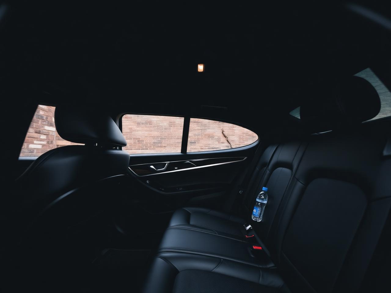 Interior em couro de um veículo executivo Sil Class